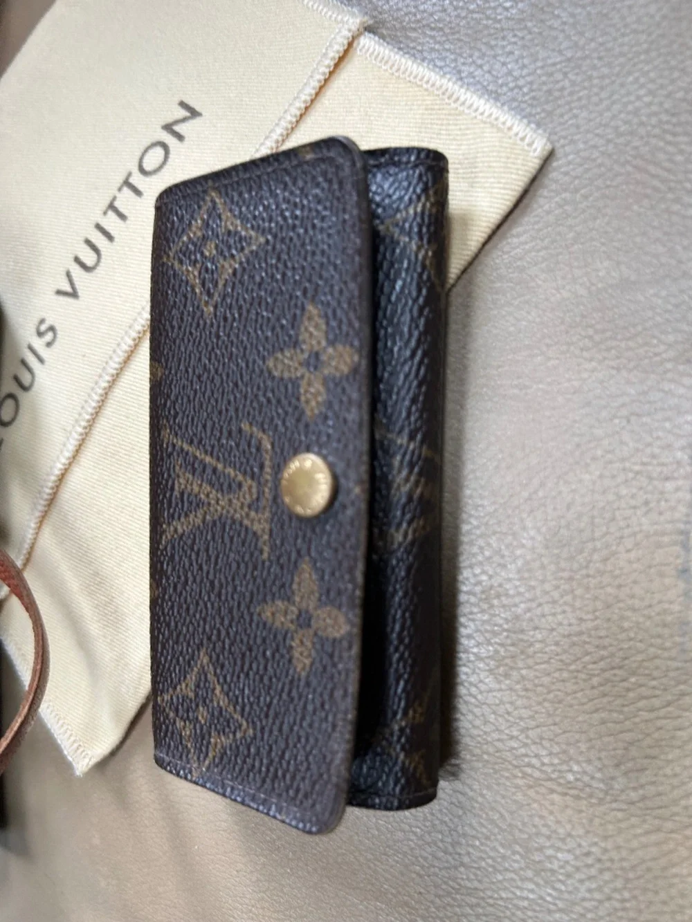 Cute Authentic Louis Vuitton Set MINI Papillon & Key/Card case